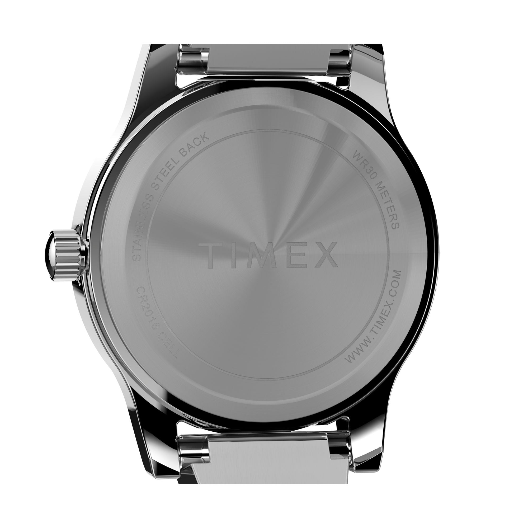 Timex Fashion Stretch Bangles Silver Round Quartz Women Watch