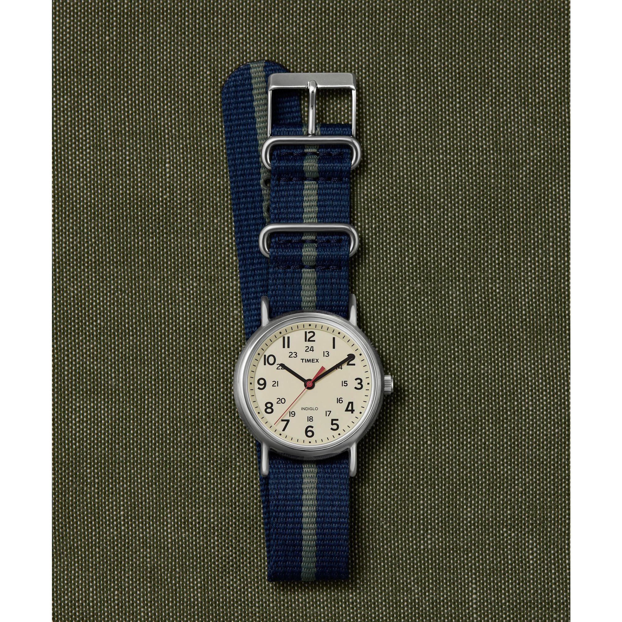 Timex Weekender Round 38mm White Dial Analog Unisex Watch - T2N654UJ