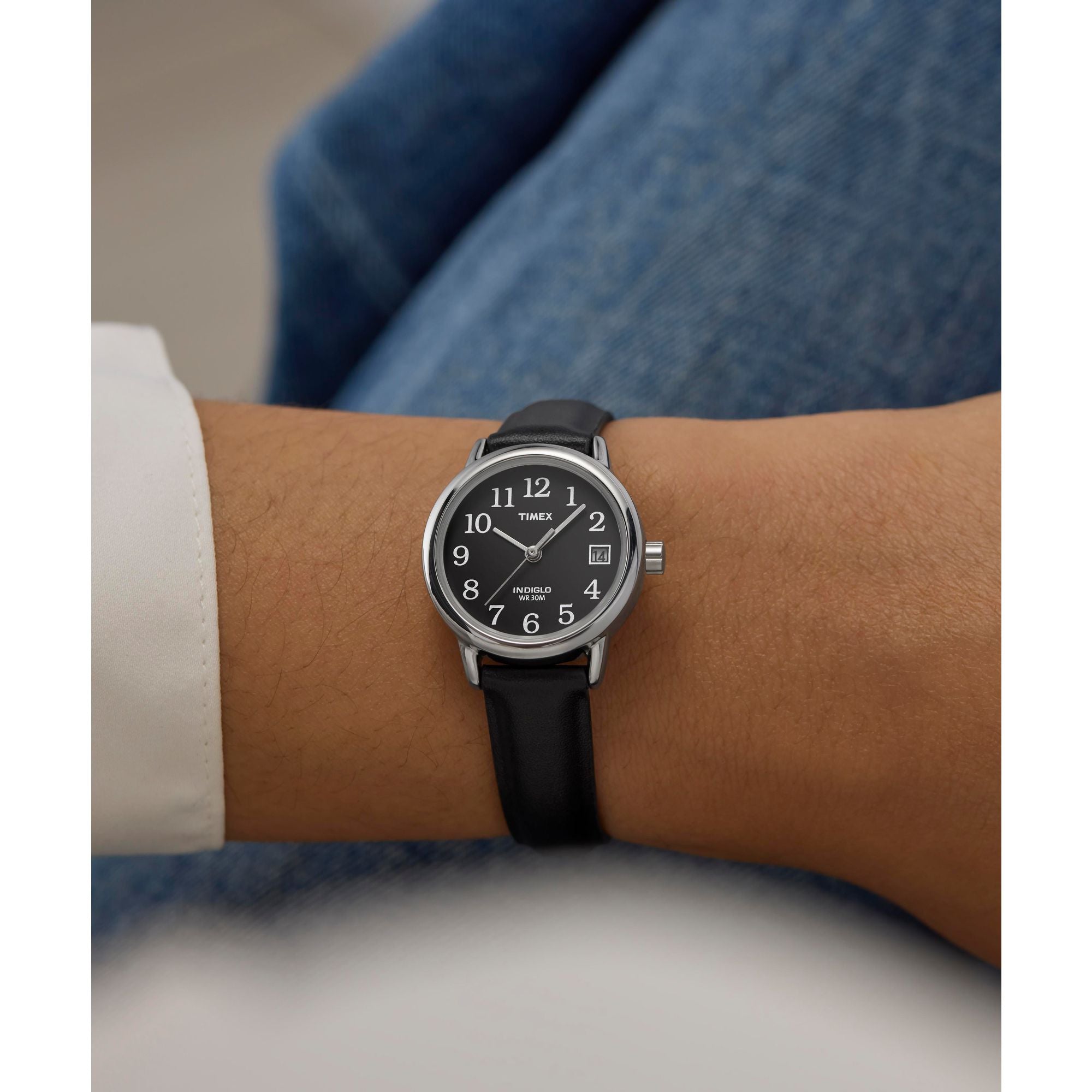 TIMEX Easy Reader Classic Black Round Dial Analog Women's Watch - T2N525AP