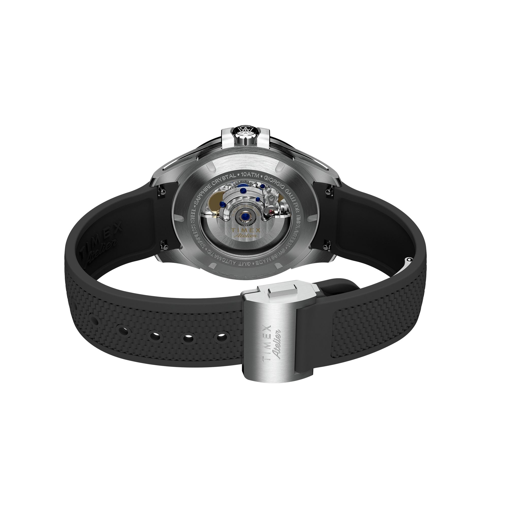 Timex Atelier Round 21mm Black Dial Mechanical Automatic Men Watch - TW2Y724004A Watch Timex
