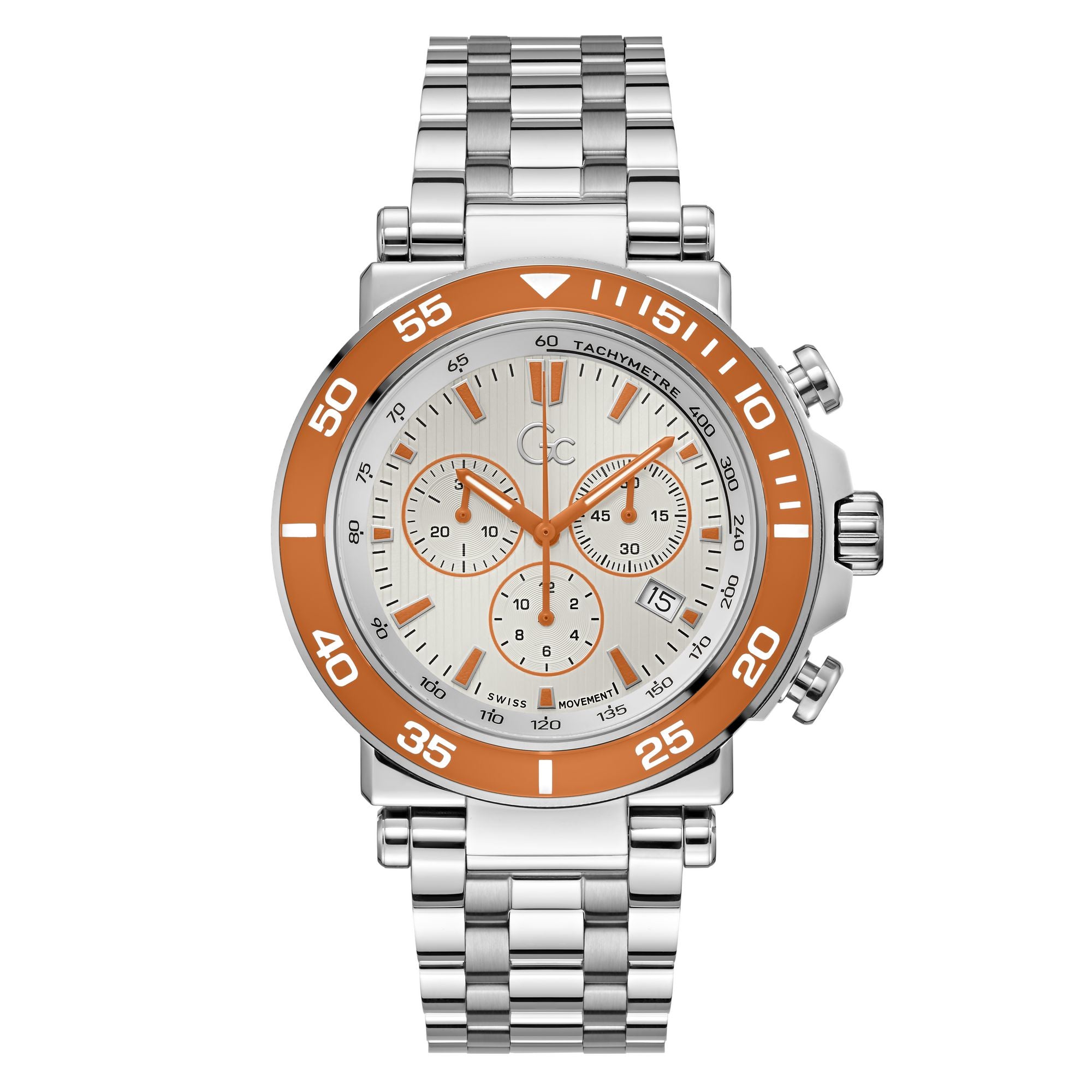GC White Round Dial Analog Men's Watch - Z14010G1MF