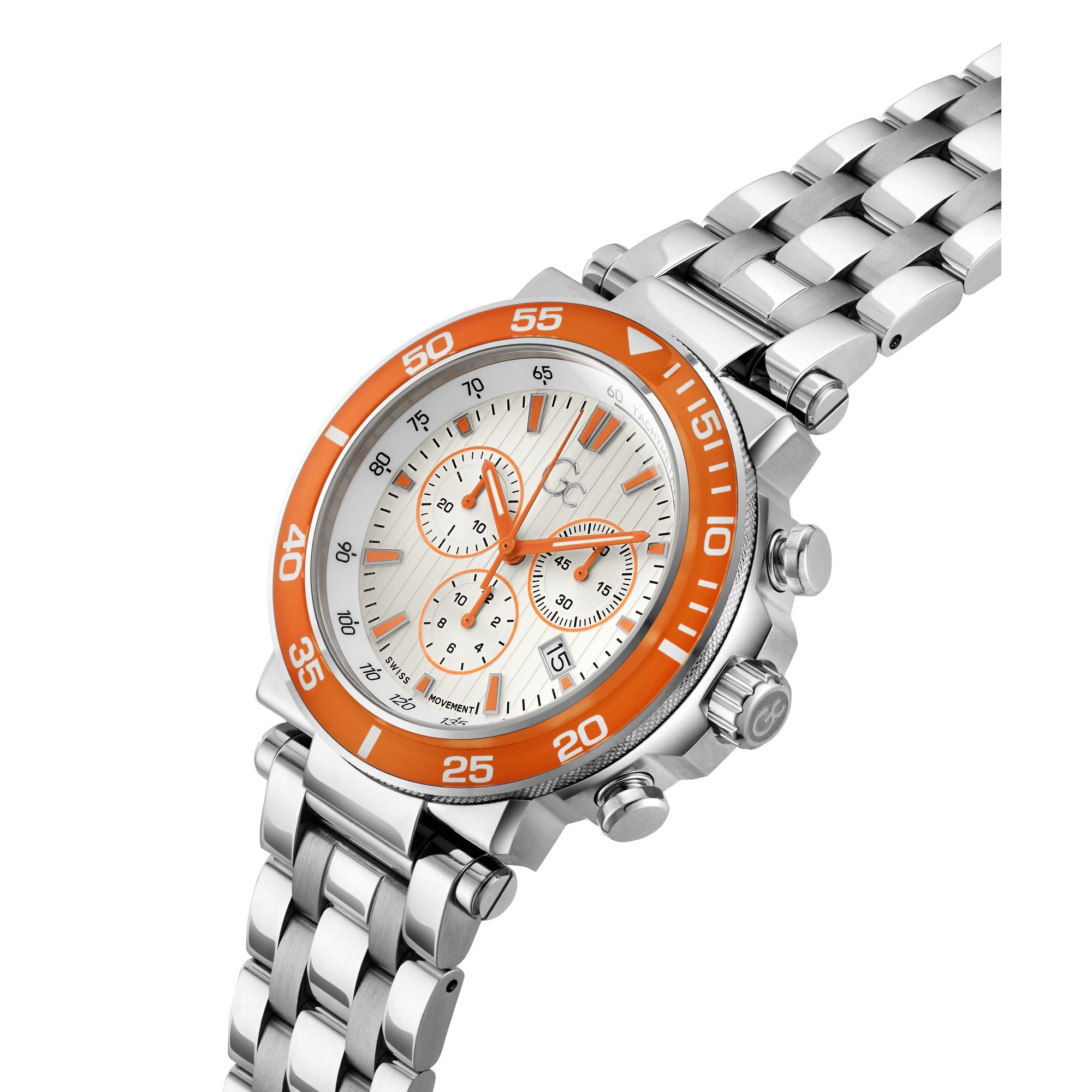 GC White Round Dial Analog Men's Watch - Z14010G1MF