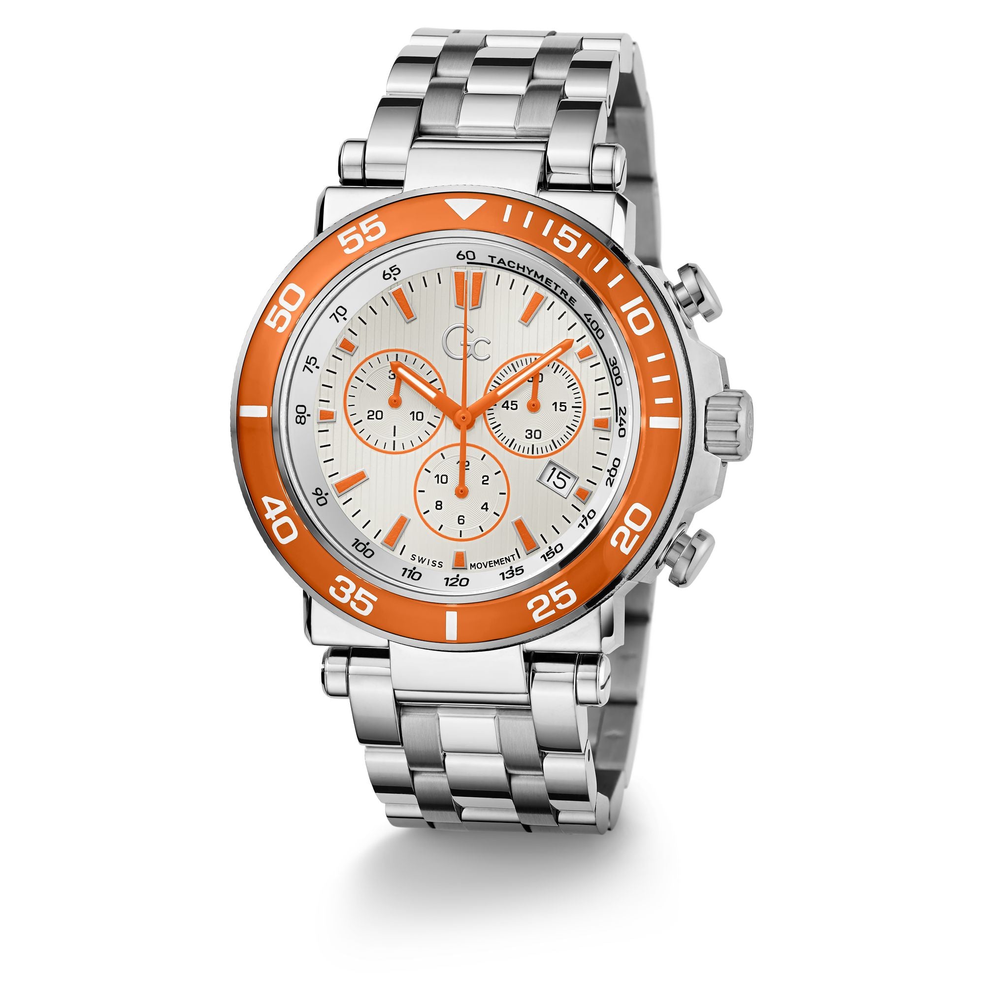 GC White Round Dial Analog Men's Watch - Z14010G1MF
