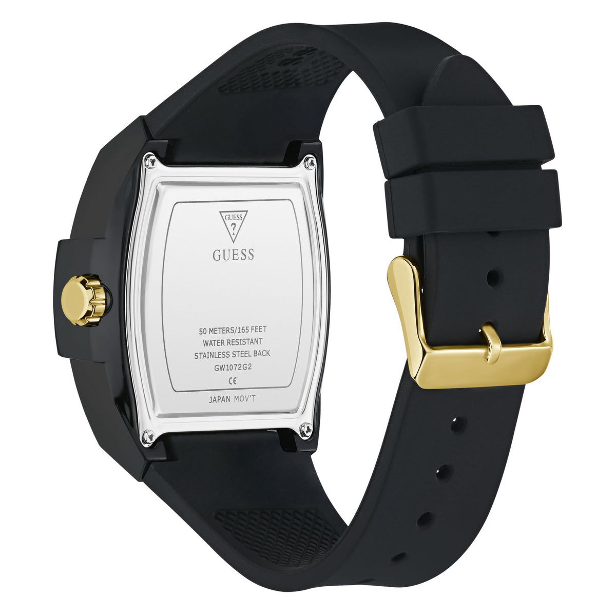 Guess Rectangle 42mm Black Dial Analog Men Watch - GW1072G2