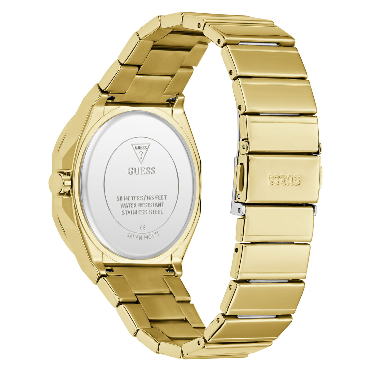 Guess Round 38mm Champagne Dial Analog Men Watch - GW1070G2