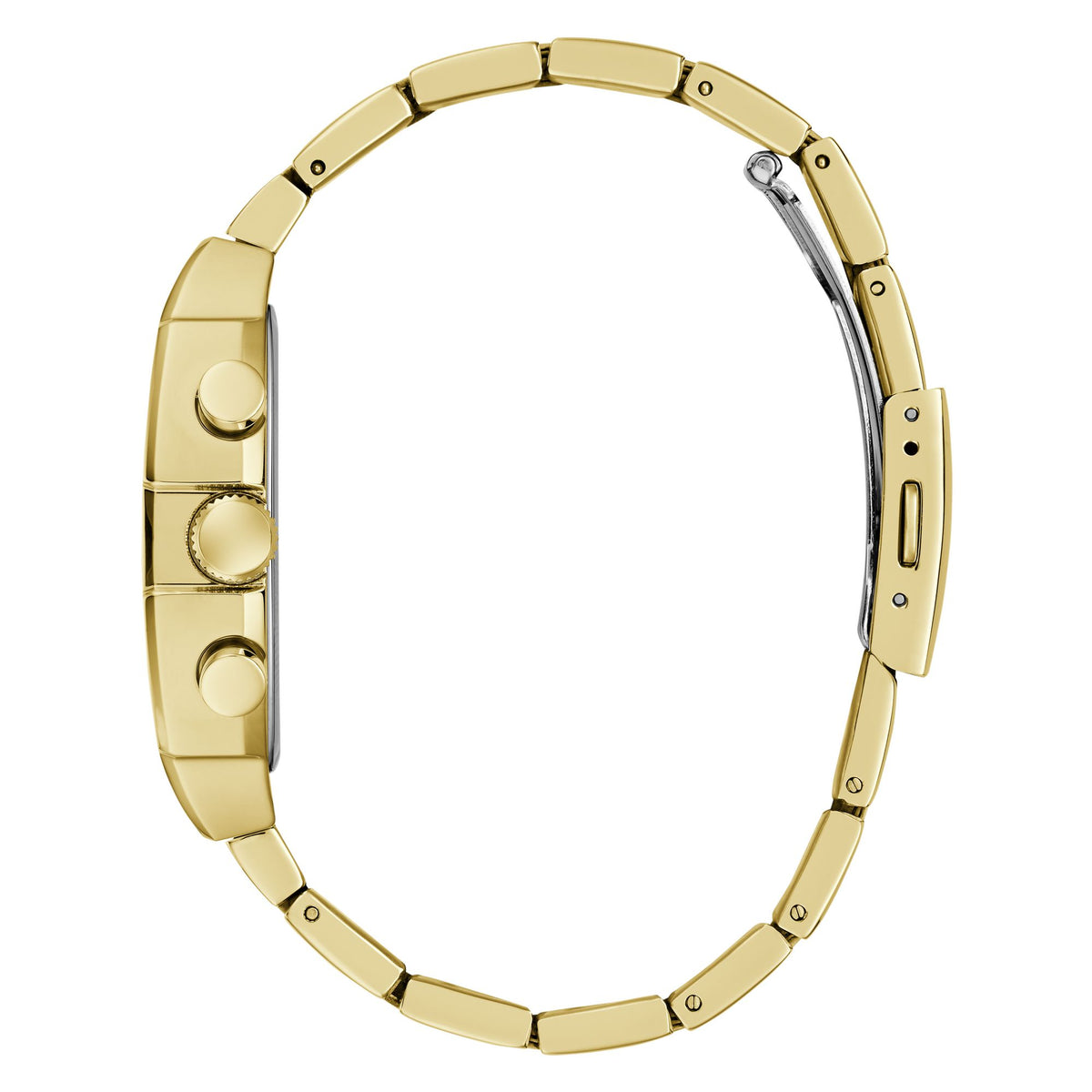 Guess Rectangle 41mm Champagne Dial Analog Men Watch - GW1068G2 Watch Guess