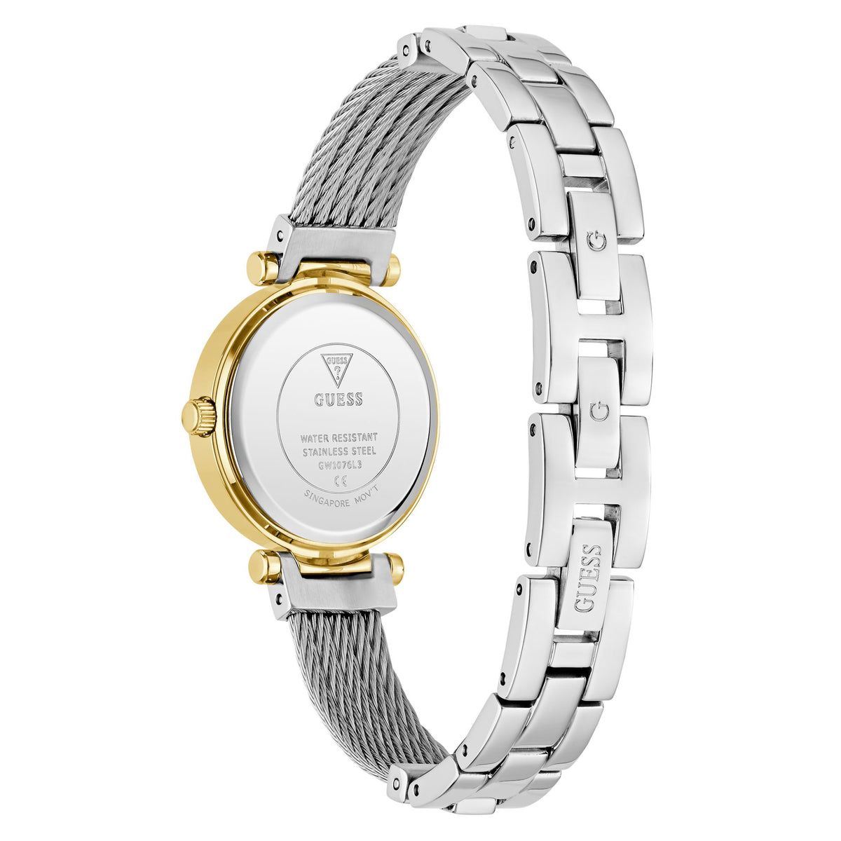 Guess Round 27mm Green Dial Analog Women Watch - GW1076L3