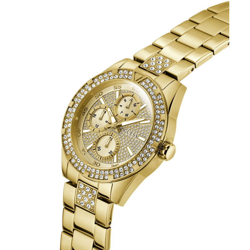 Guess Round 44mm Champagne Dial Analog Men Watch - GW1067G2 Watch Guess