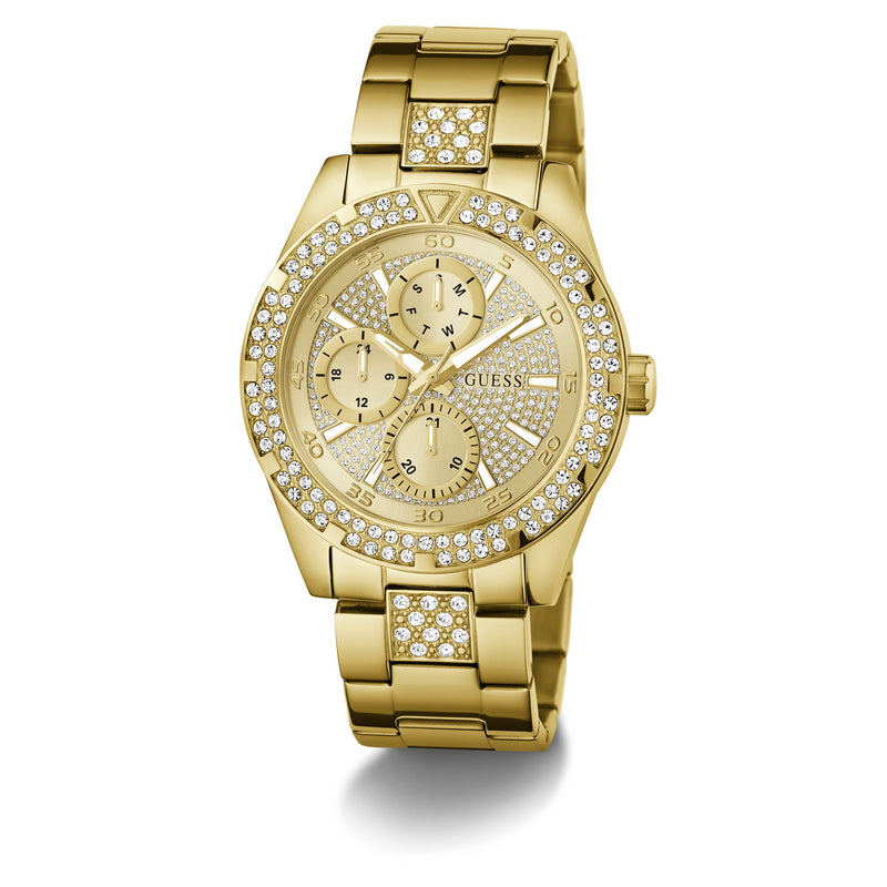 Guess Round 44mm Champagne Dial Analog Men Watch - GW1067G2 Watch Guess