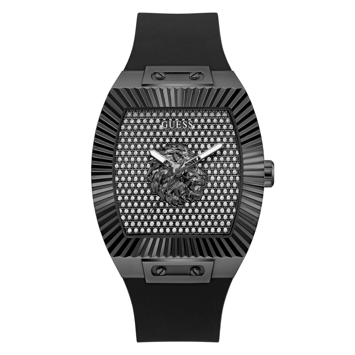 Guess Rectangle 43mm Black Dial Analog Men Watch - GW1066G3