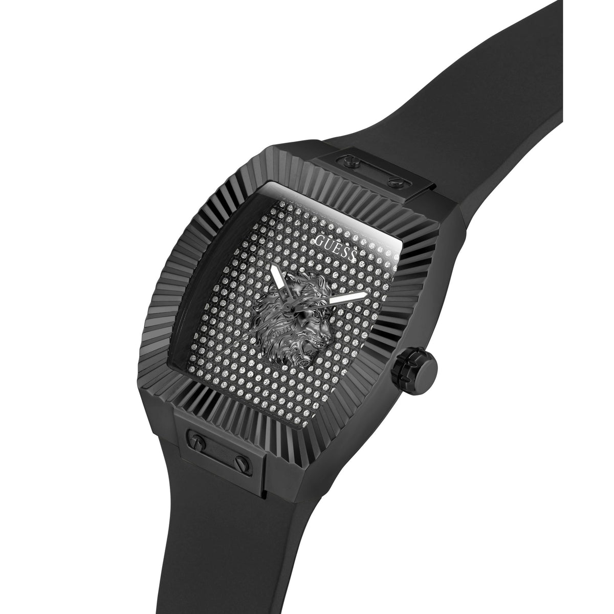 Guess Rectangle 43mm Black Dial Analog Men Watch - GW1066G3