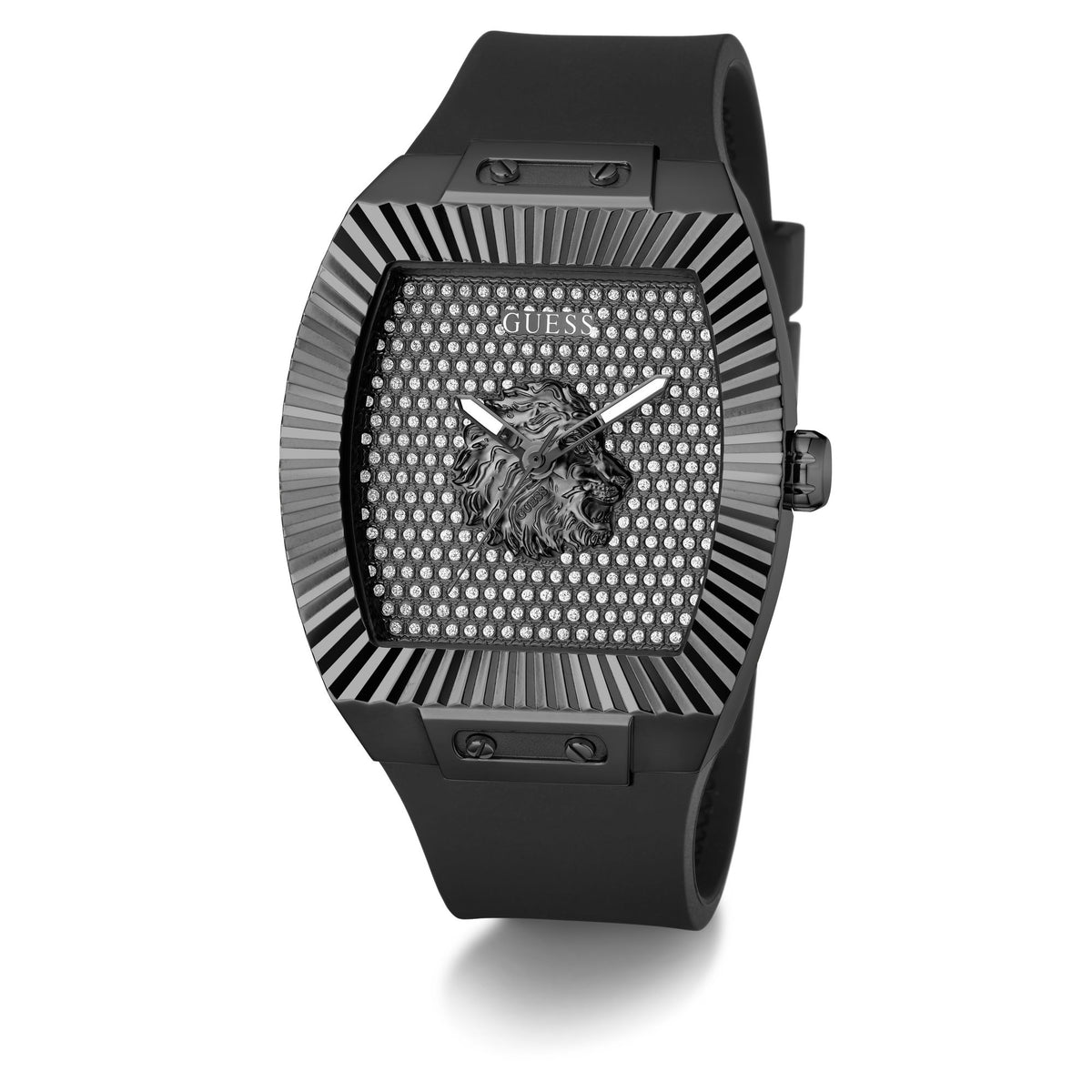 Guess Rectangle 43mm Black Dial Analog Men Watch - GW1066G3 Watch Guess