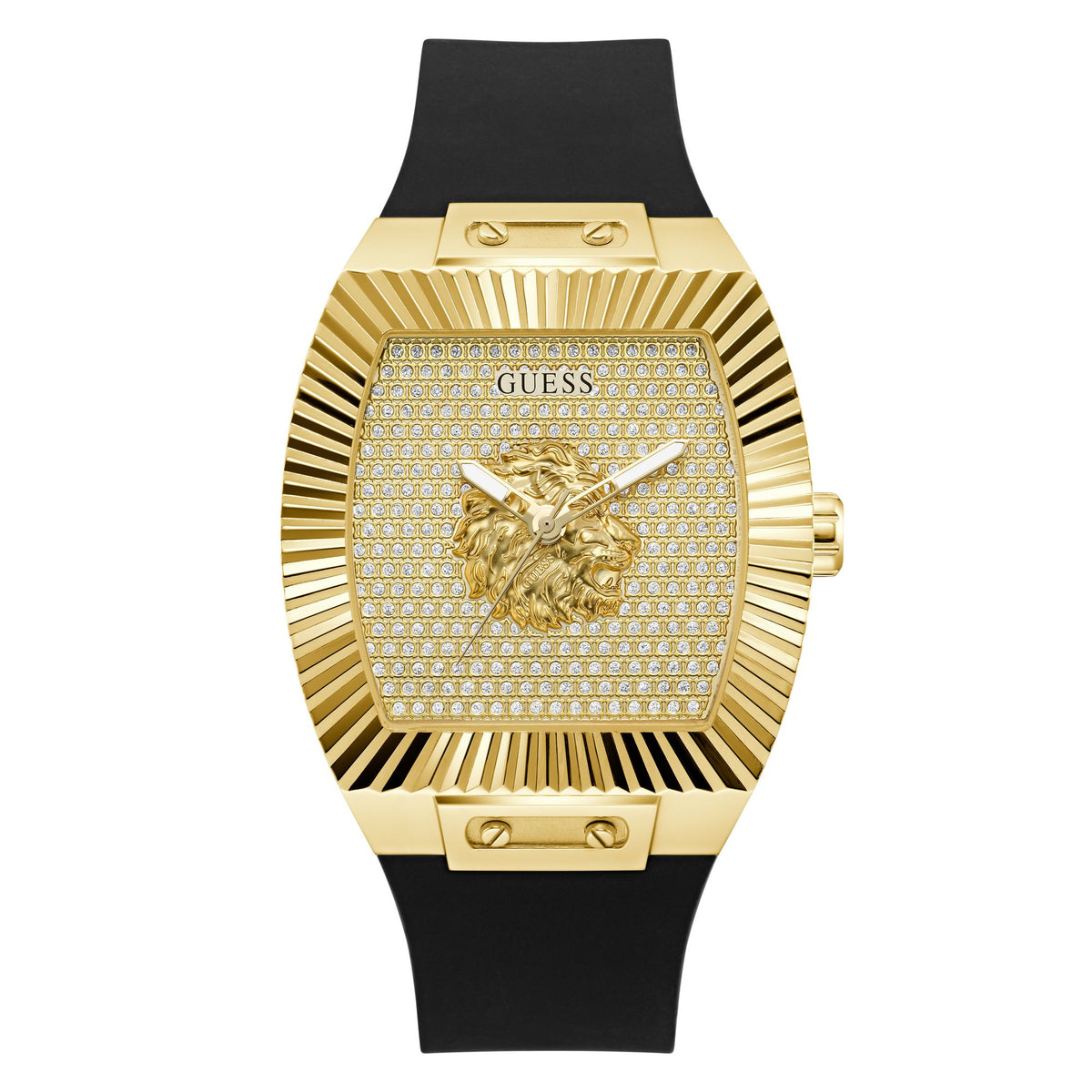 Guess Rectangle 43mm Champagne Dial Analog Men Watch - GW1066G2