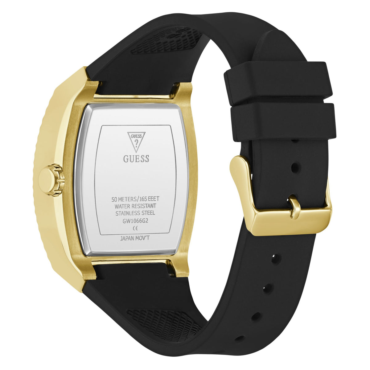 Guess Rectangle 43mm Champagne Dial Analog Men Watch - GW1066G2 Watch Guess