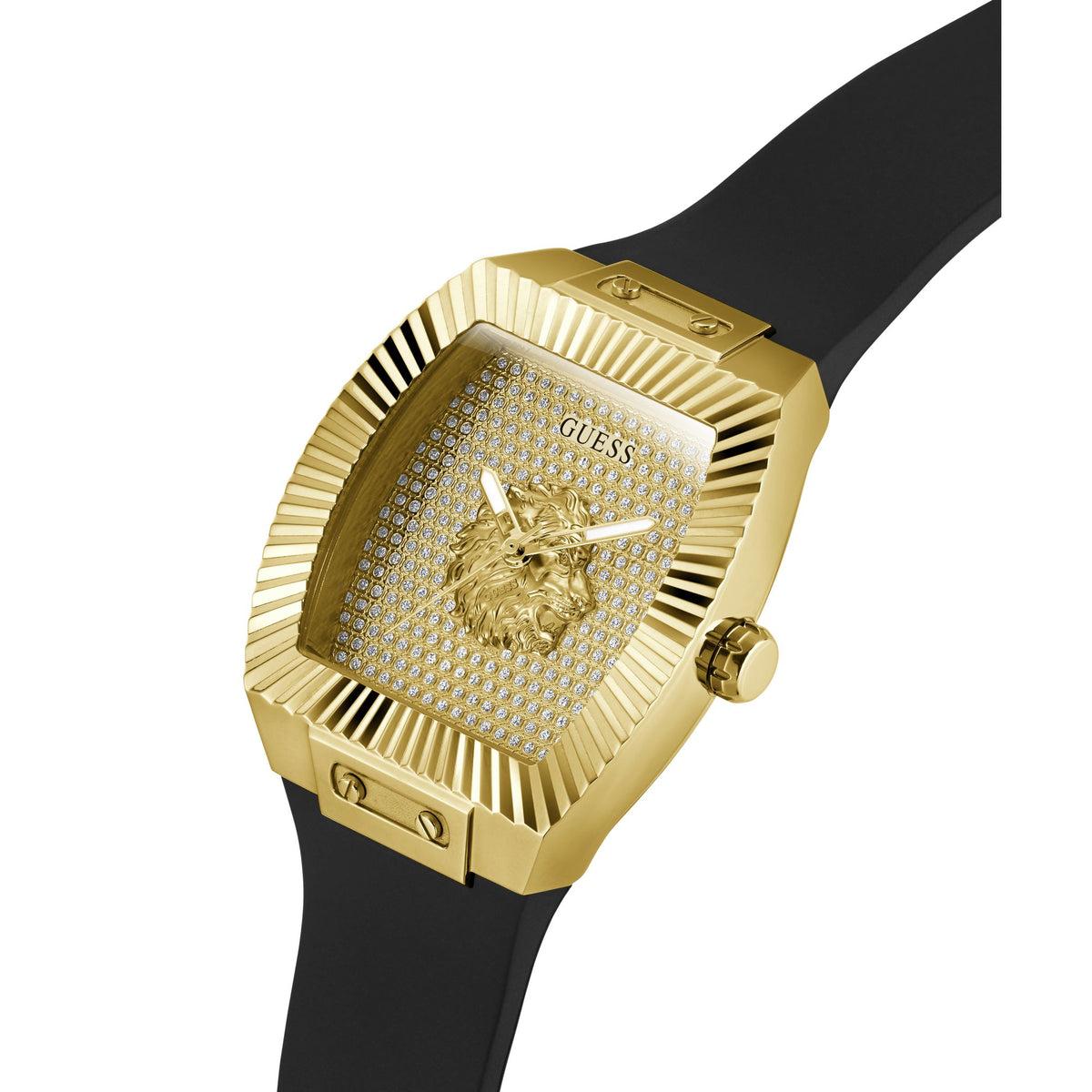 Guess Rectangle 43mm Champagne Dial Analog Men Watch - GW1066G2 Watch Guess