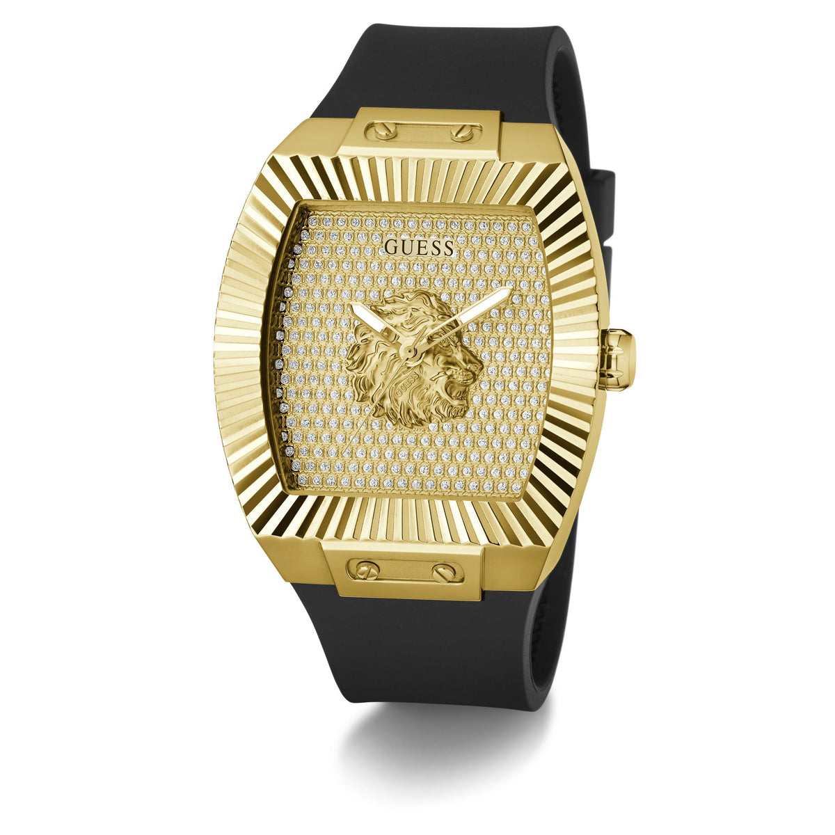 Guess Rectangle 43mm Champagne Dial Analog Men Watch - GW1066G2