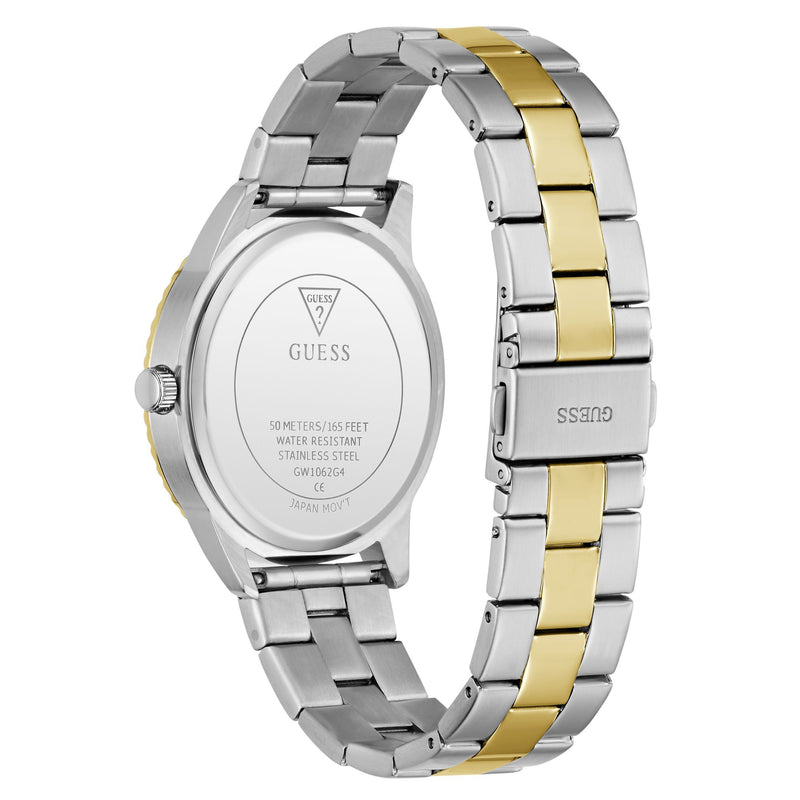 Guess Round 40mm Champagne Dial Analog Men Watch - GW1062G4 Watch Guess