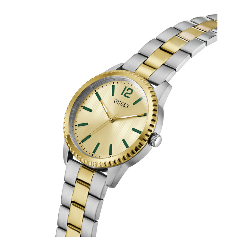 Guess Round 40mm Champagne Dial Analog Men Watch - GW1062G4 Watch Guess