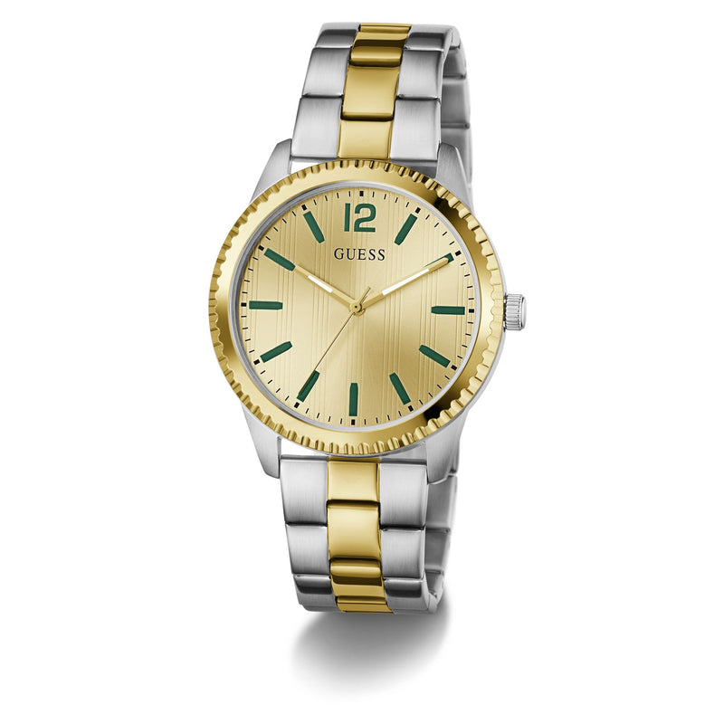 Guess Round 40mm Champagne Dial Analog Men Watch - GW1062G4 Watch Guess