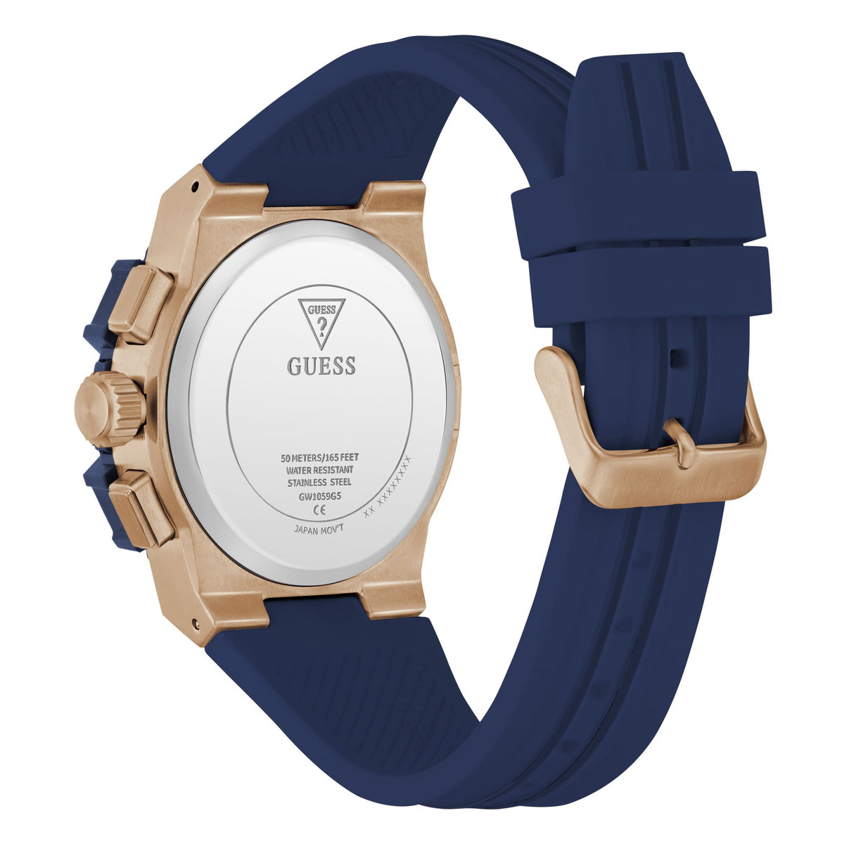 Guess Round 43mm Blue Dial Analog Men Watch - GW1059G5