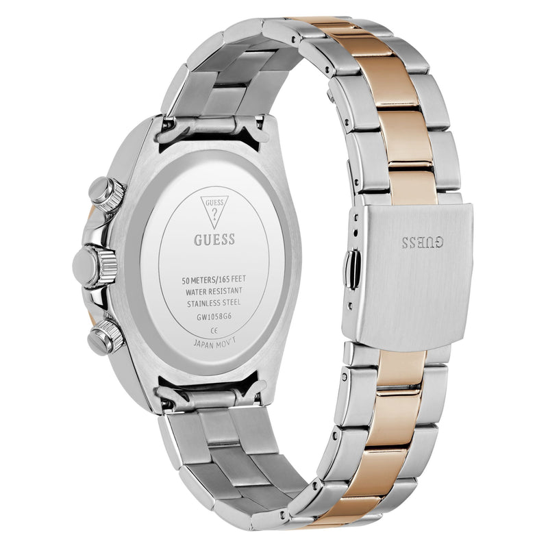 Guess Round 42mm Silver Dial Analog Men Watch - GW1058G6 Watch Guess