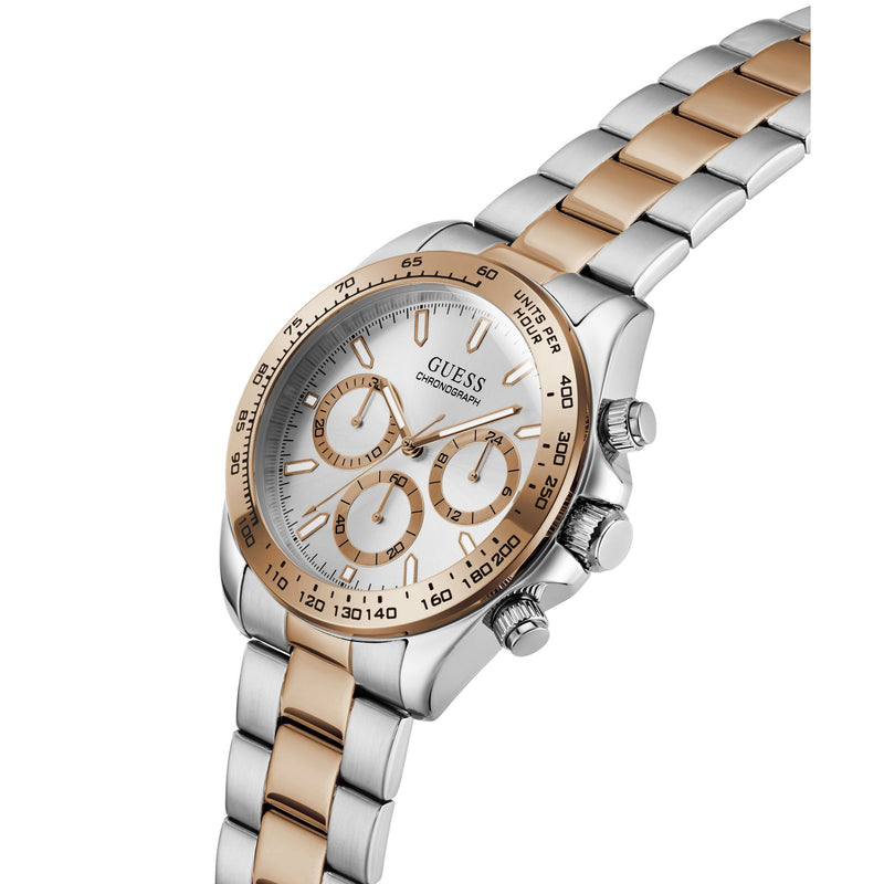 Guess Round 42mm Silver Dial Analog Men Watch - GW1058G6 Watch Guess