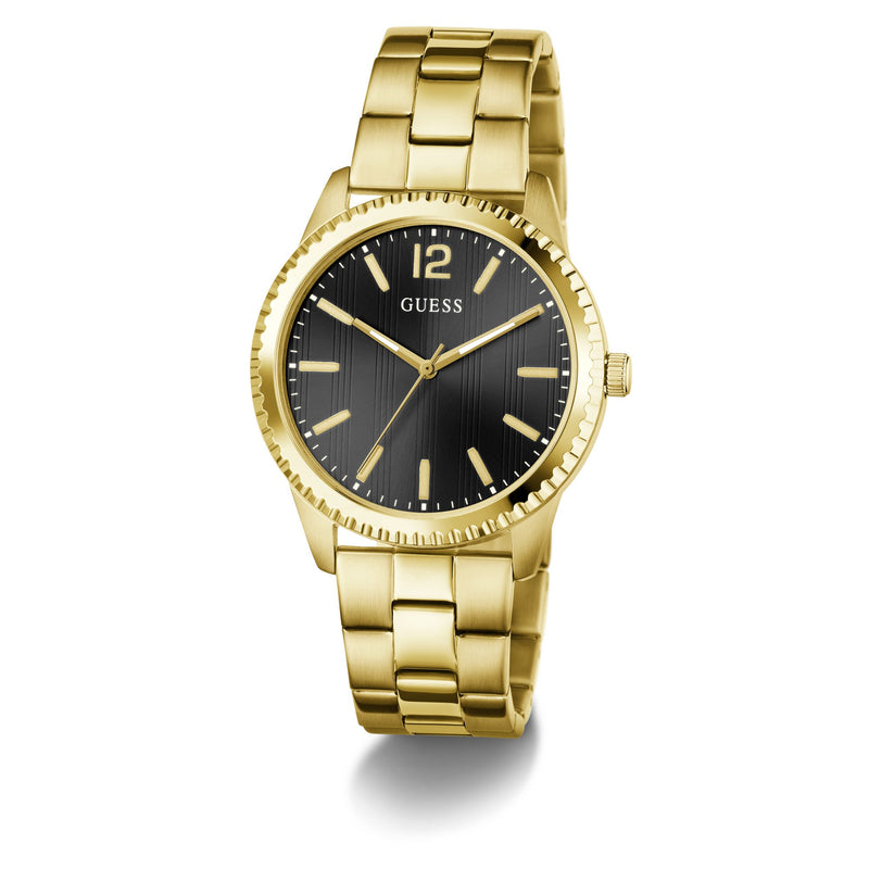 Guess Round 40mm Black Dial Analog Men Watch - GW1062G2 Watch Guess