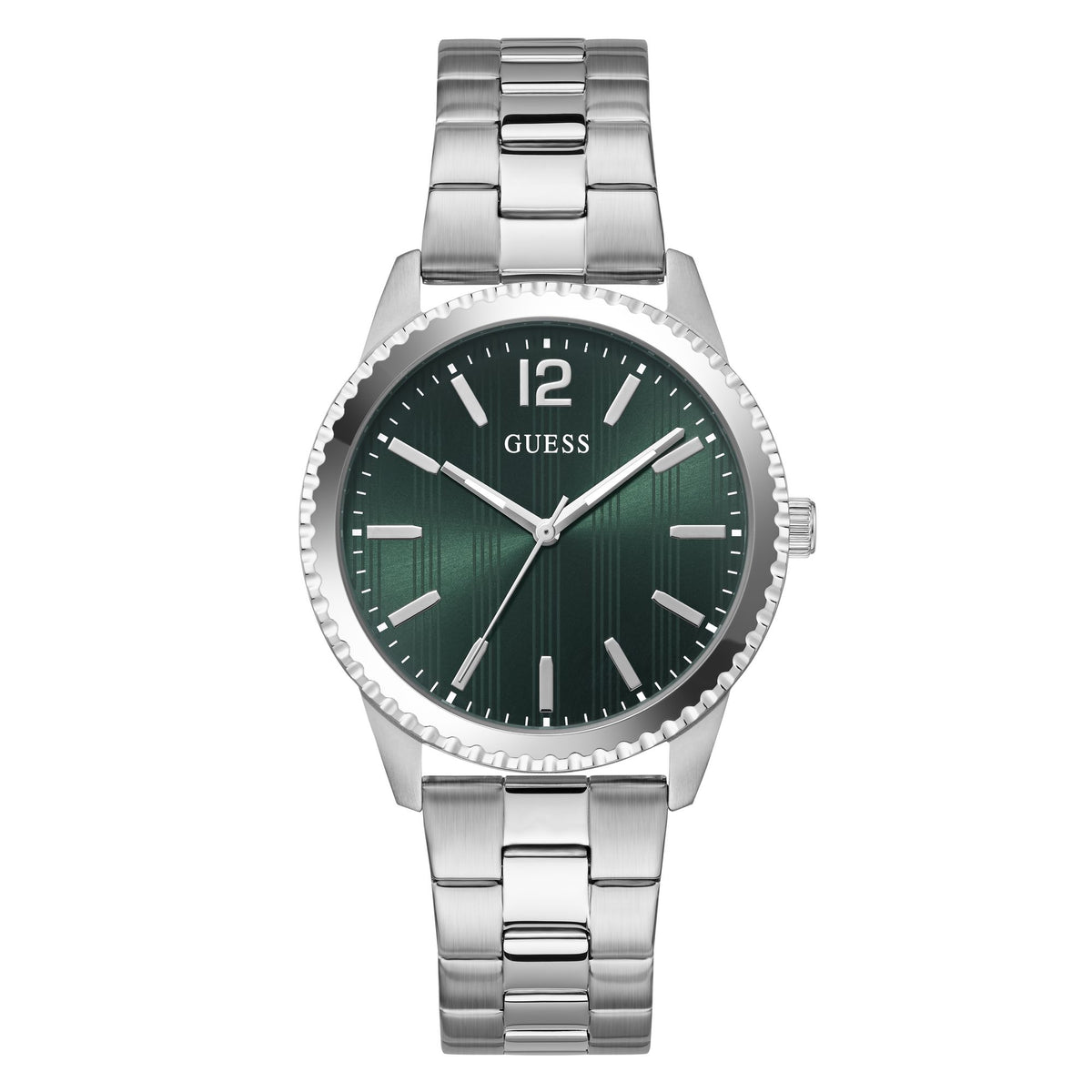 Guess Round 40mm Green Dial Analog Men Watch - GW1062G1