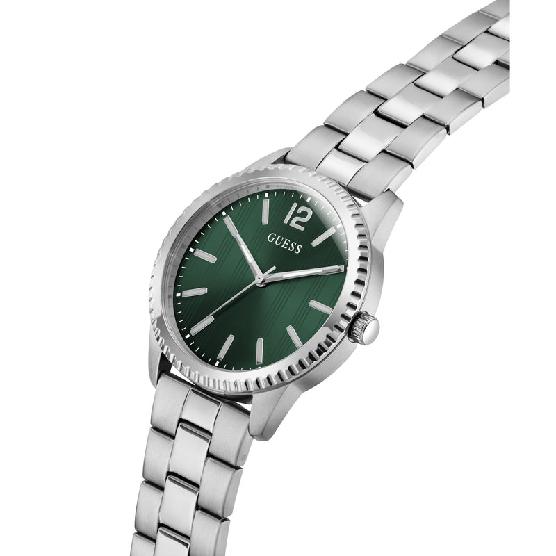 Guess Round 40mm Green Dial Analog Men Watch - GW1062G1 Watch Guess