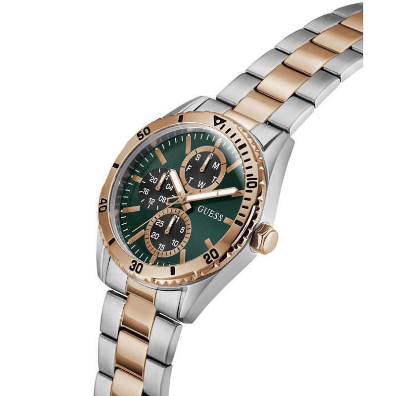 Guess Round 43mm Green Dial Analog Men Watch - GW1061G6 Watch Guess