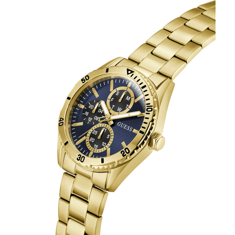 Guess Round 43mm Blue Dial Analog Men Watch - GW1061G2 Watch Guess