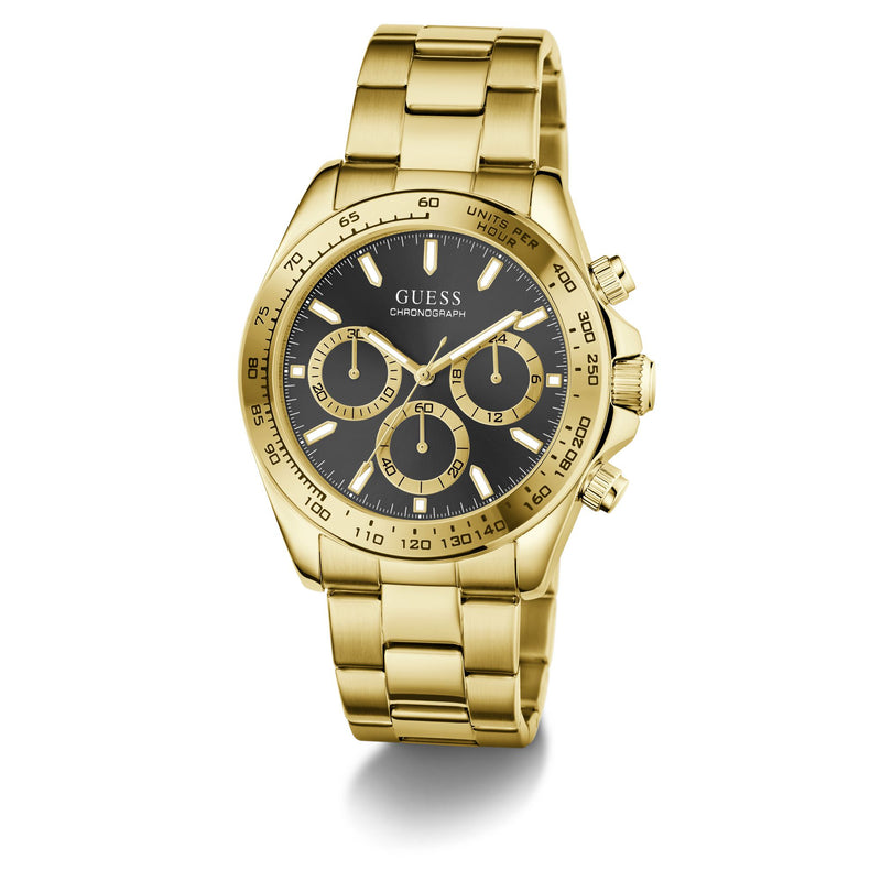 Guess Round 42mm Black Dial Analog Men Watch - GW1058G2 Watch Guess