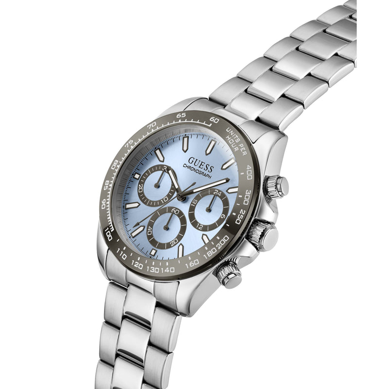 Guess Round 42mm Blue Dial Analog Men Watch - GW1058G1 Watch Guess