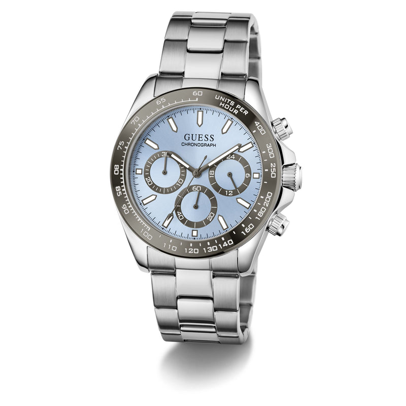 Guess Round 42mm Blue Dial Analog Men Watch - GW1058G1 Watch Guess