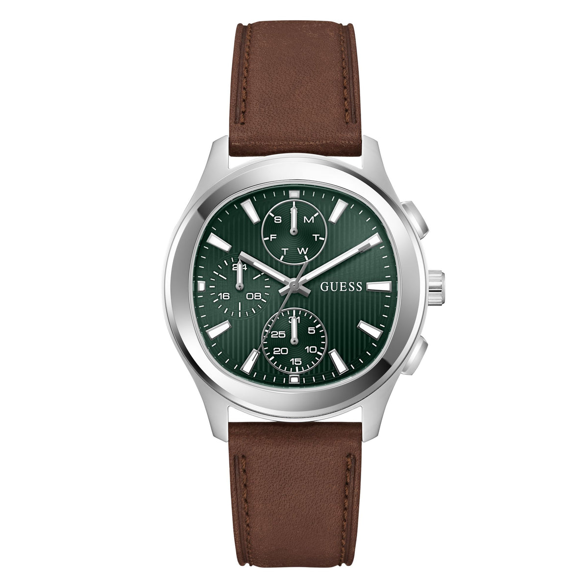 Guess Square 40mm Green Dial Analog Men Watch - GW1049G1