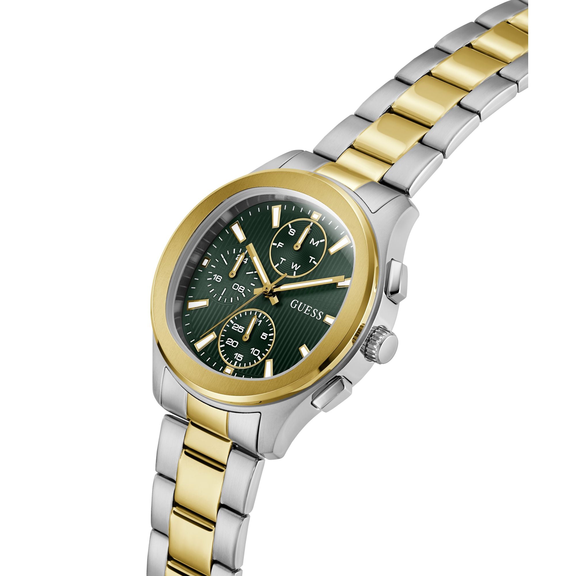 Guess Square 40mm Green Dial Analog Men Watch - GW1048G4