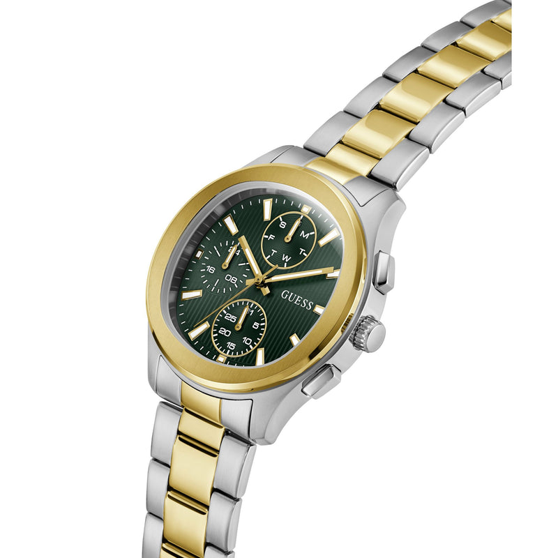 Guess Square 40mm Green Dial Analog Men Watch - GW1048G4 Watch Guess