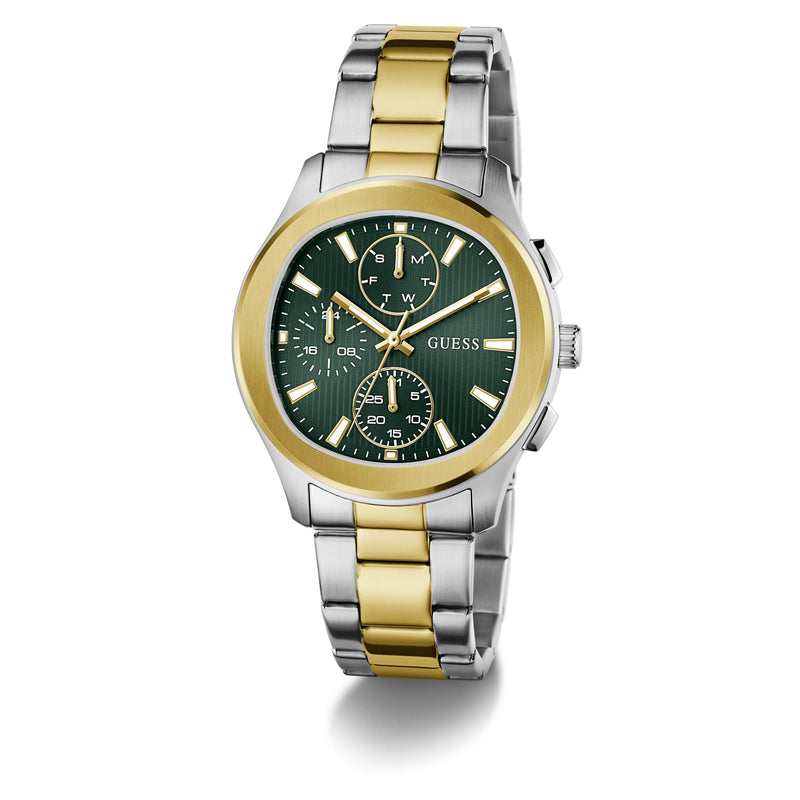 Guess Square 40mm Green Dial Analog Men Watch - GW1048G4 Watch Guess