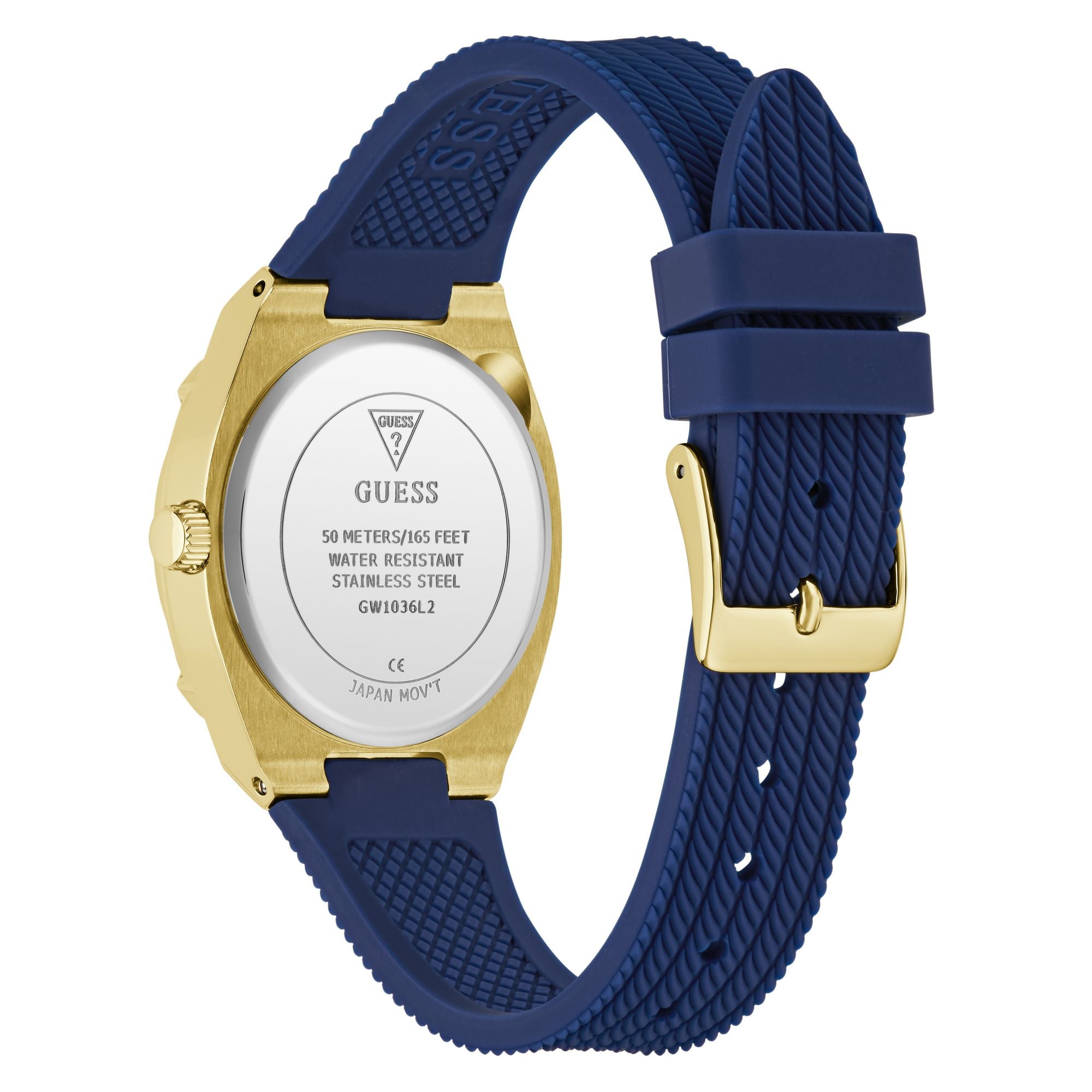 Guess Round 35mm White Dial Analog Women Watch - GW1036L2 Watch Guess