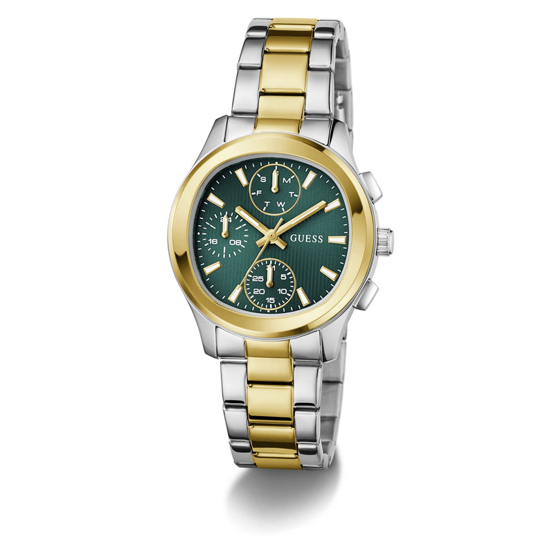 Guess Square 36mm Green Dial Analog Women Watch - GW1031L6 Watch Guess