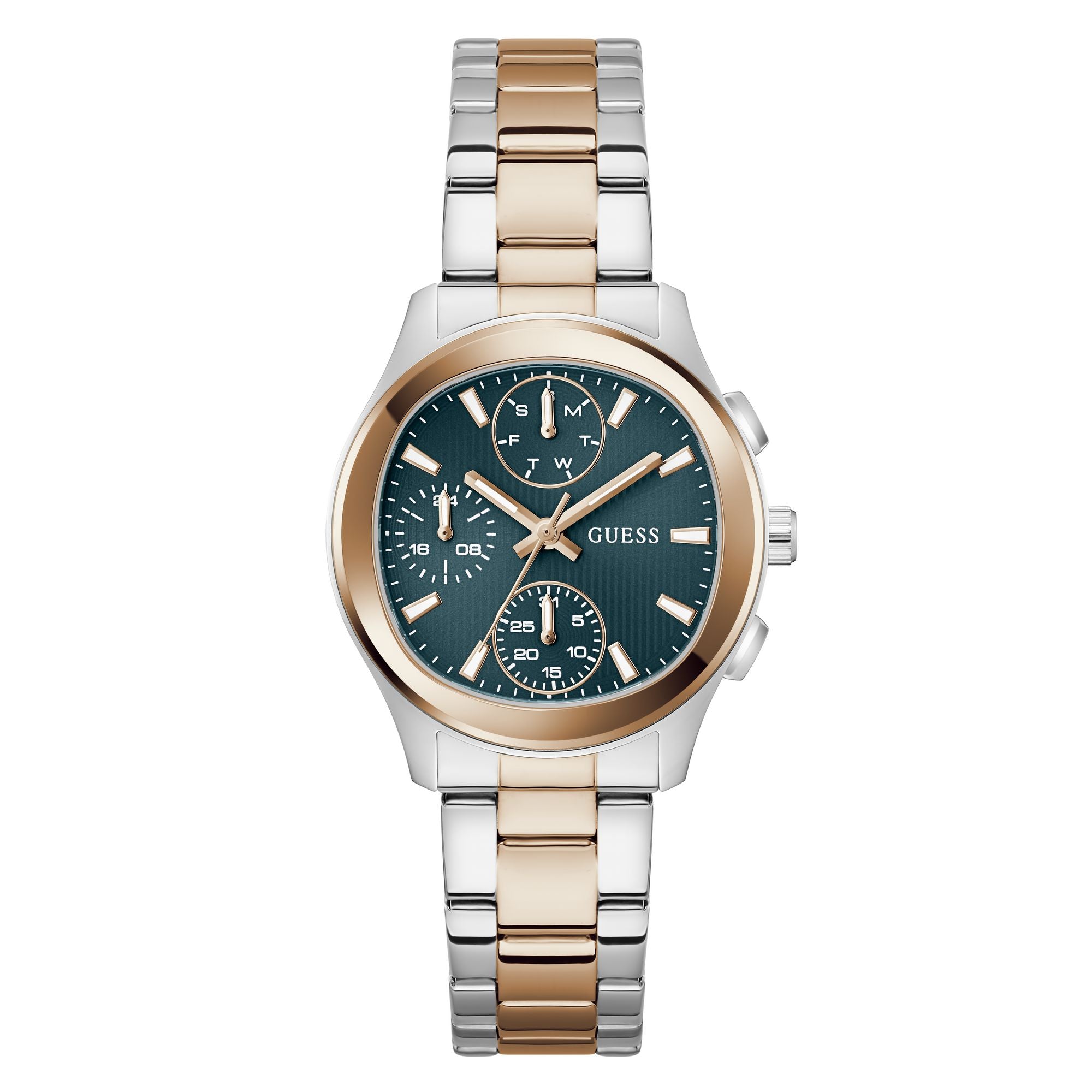 Guess Square 36mm Teal Dial Analog Women Watch - GW1031L5 Watch Guess