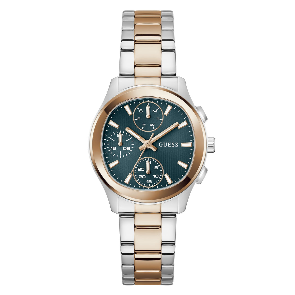 Guess Square 36mm Teal Dial Analog Women Watch - GW1031L5