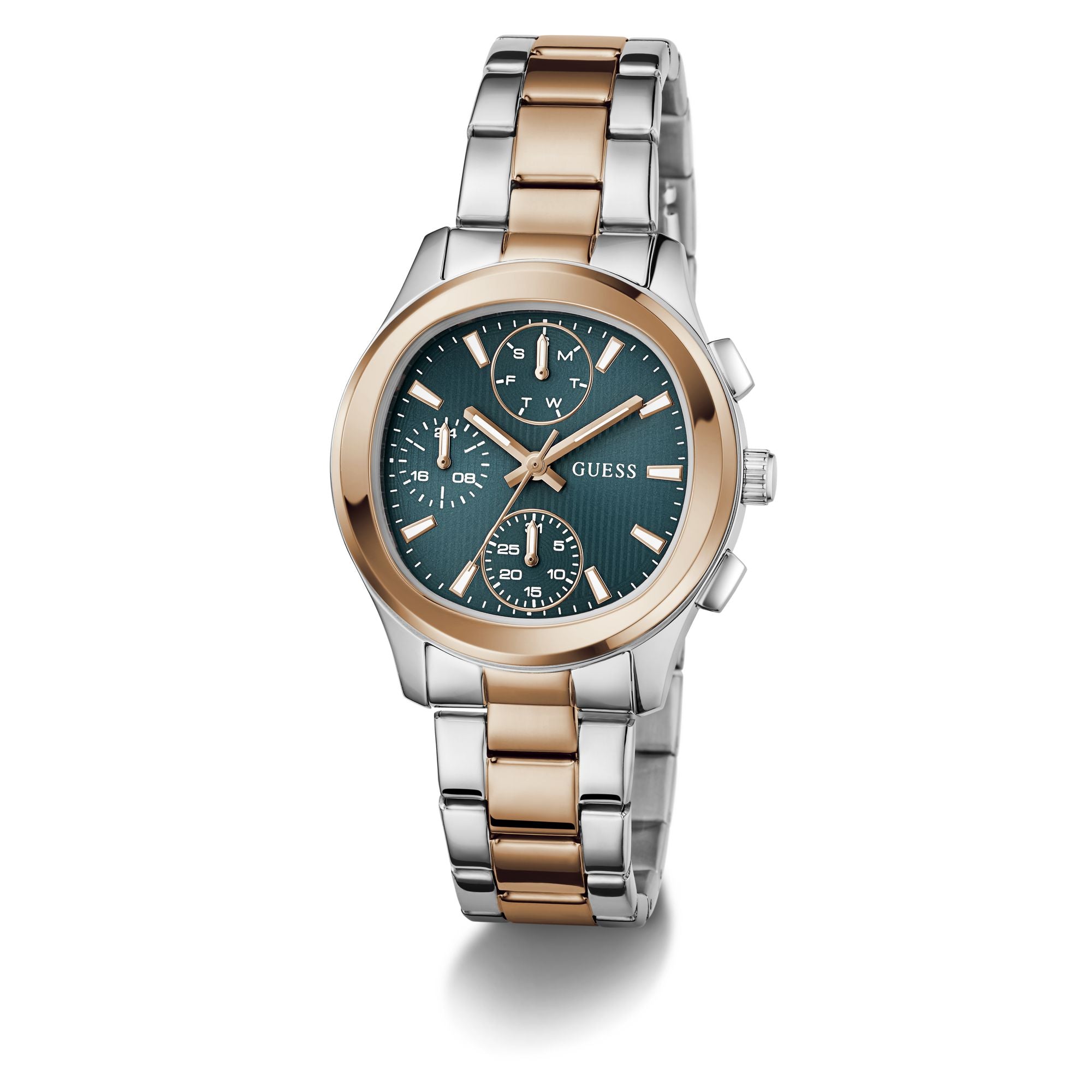 Guess Square 36mm Teal Dial Analog Women Watch - GW1031L5 Watch Guess