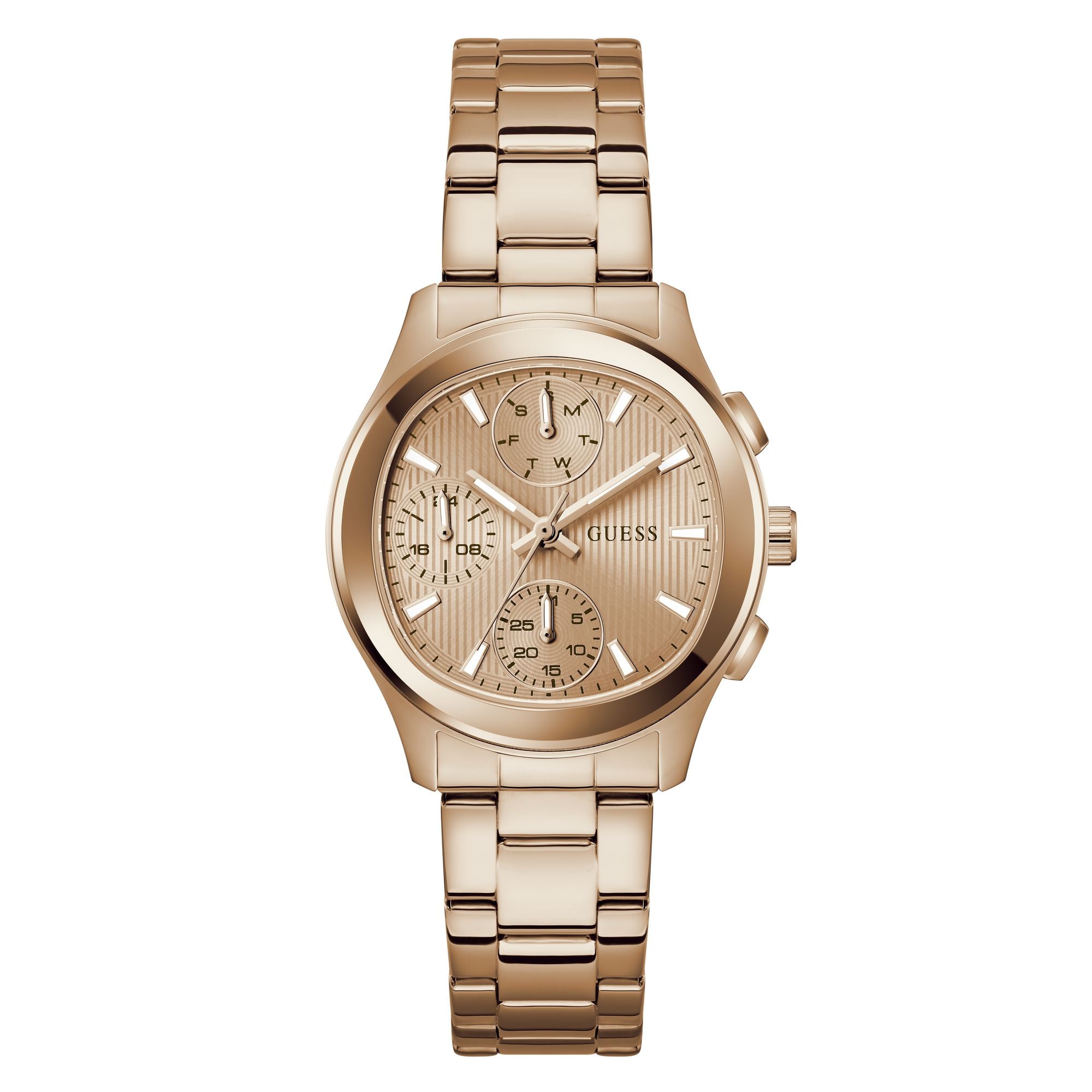 Guess Square 36mm Rose Gold Dial Analog Women Watch - GW1031L4 Watch Guess