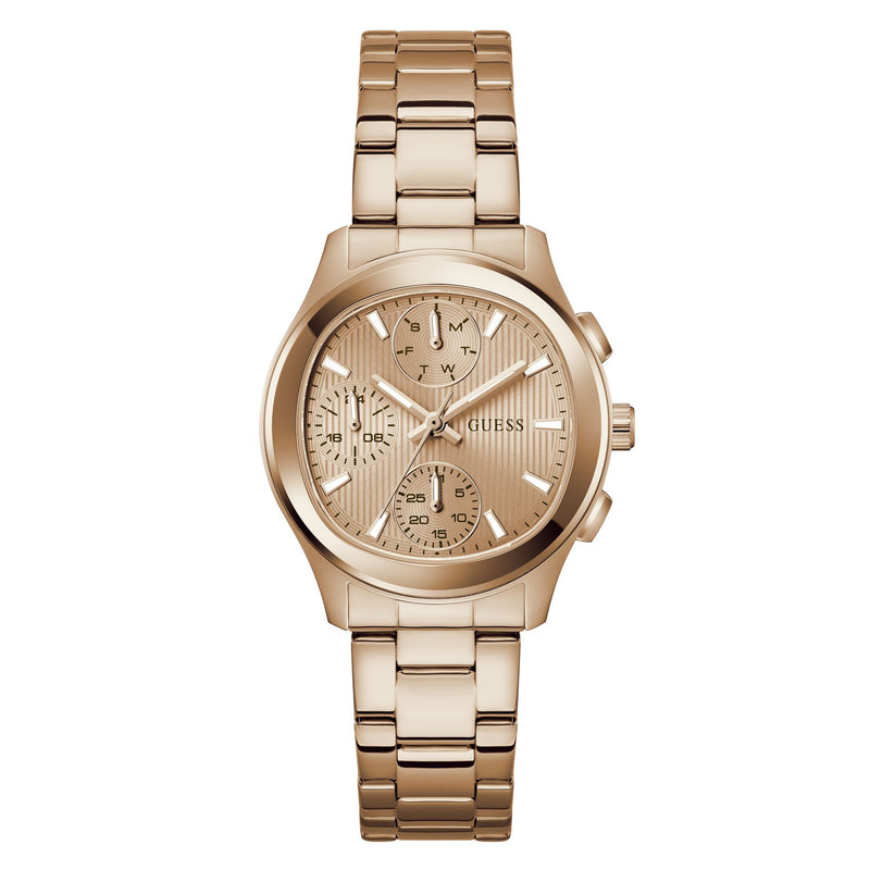Guess Square 36mm Rose Gold Dial Analog Women Watch - GW1031L4 Watch Guess
