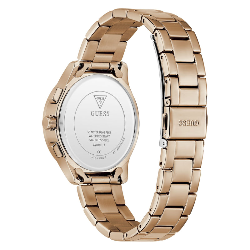 Guess Square 36mm Rose Gold Dial Analog Women Watch - GW1031L4 Watch Guess