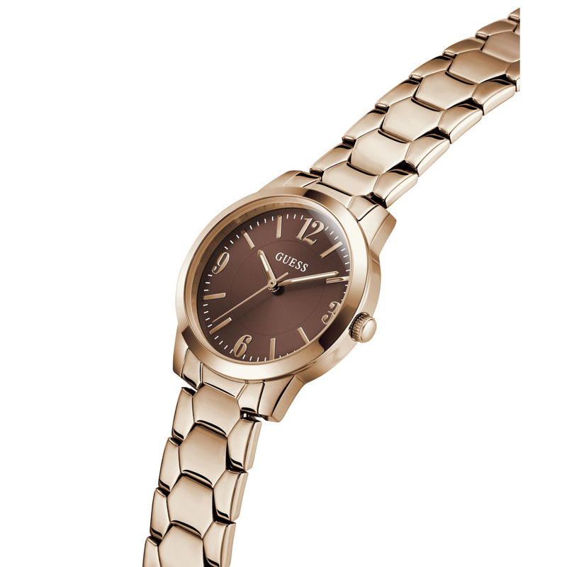 Guess Round 34mm Brown Dial Analog Women Watch - GW1028L4 Watch Guess