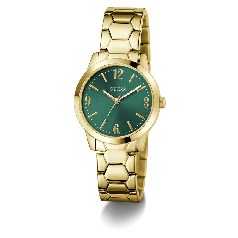 Guess Round 34mm Green Dial Analog Women Watch - GW1028L2 Watch Guess