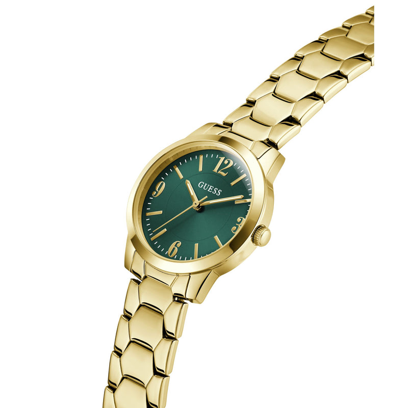 Guess Round 34mm Green Dial Analog Women Watch - GW1028L2 Watch Guess