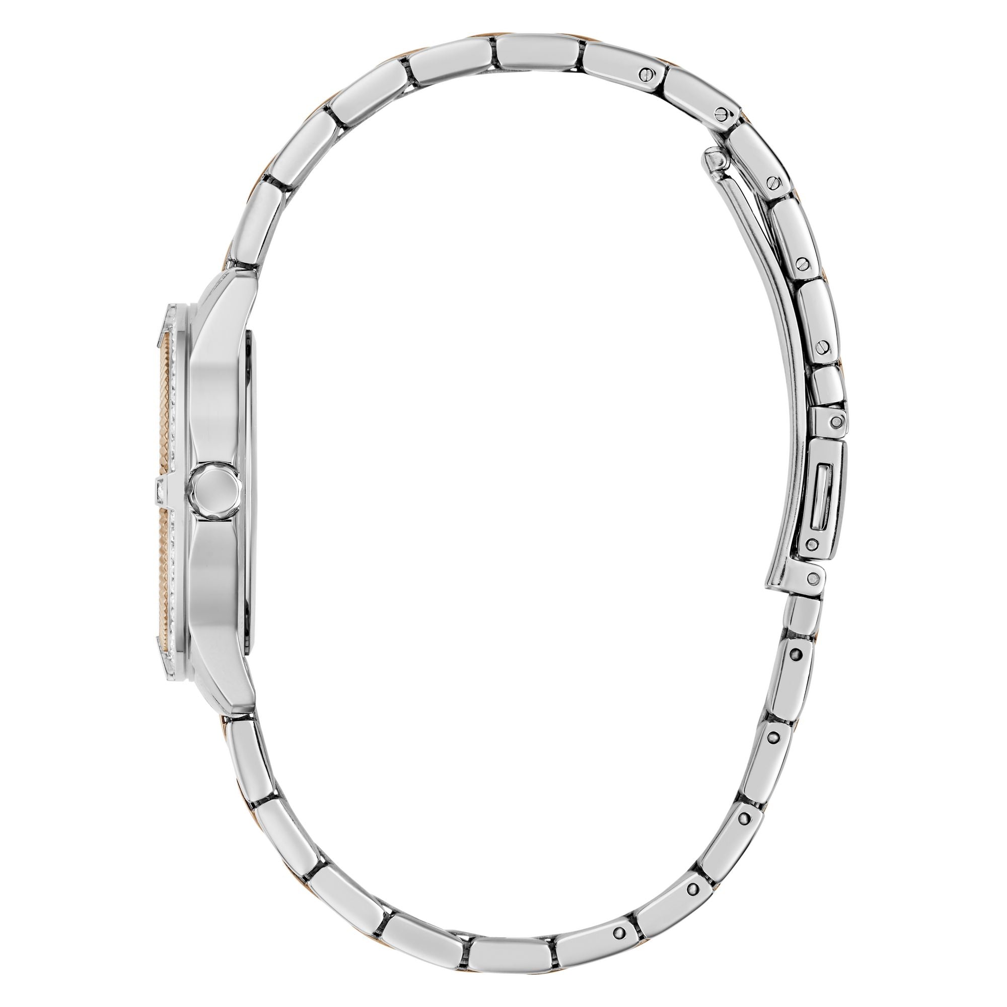 Guess Round 32mm White Dial Analog Women Watch - GW1027L5